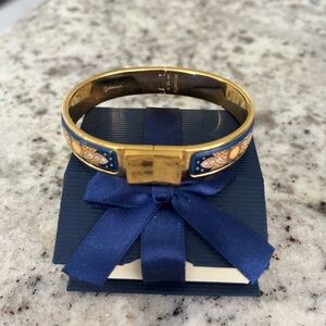 Hermes Gold and Blue Bracelet
